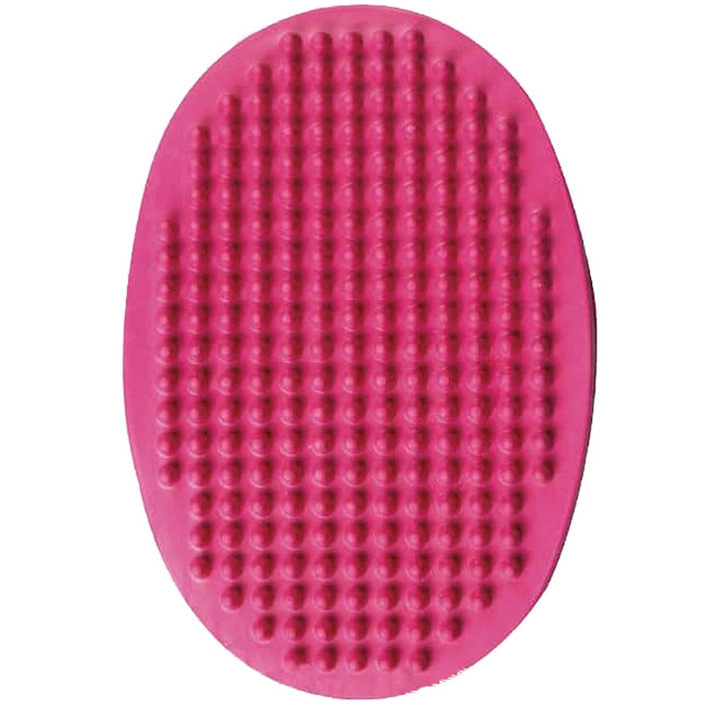 Flamingo Zen Rubber Brush - rubber grooming tool for short-haired dogs - fuchsia