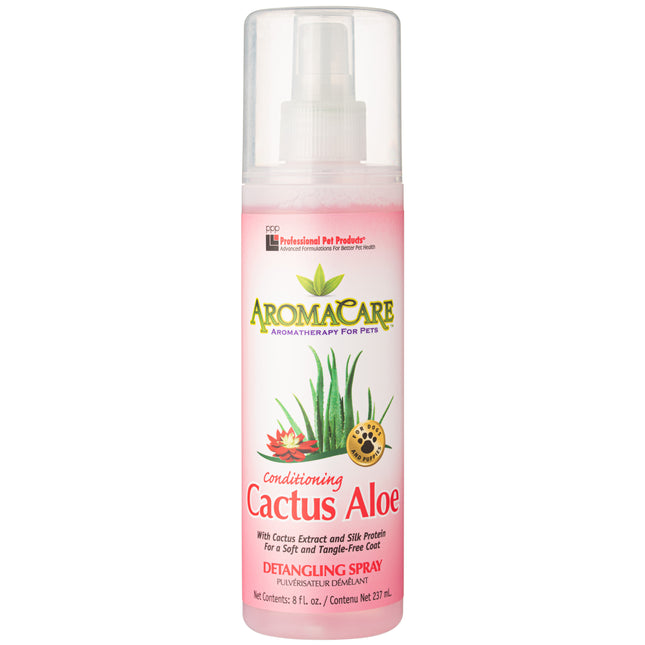 PPP AromaCare Cactus Aloe Spray - gentle conditioner for dogs, moisturizes and makes brushing easier