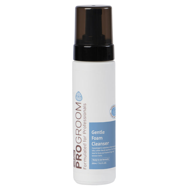 ProGroom Gentle Foam Cleanser - hypoallergenic foam for dog and cat faces, dry shampoo