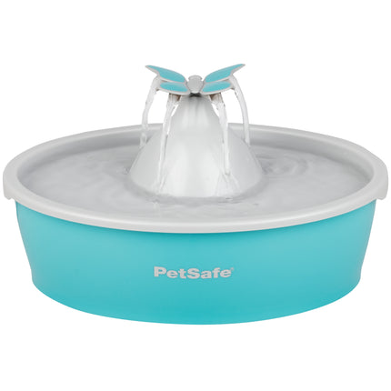 PetSafe Drinkwell Butterfly Pet Fountain 1.5L - fountain for cats and small dogs, with butterfly design