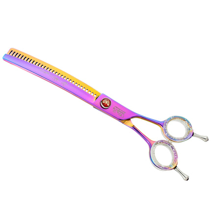 P&W ButterFly Curved Chunkers - professional grooming thinning shears, curved - 32 teeth