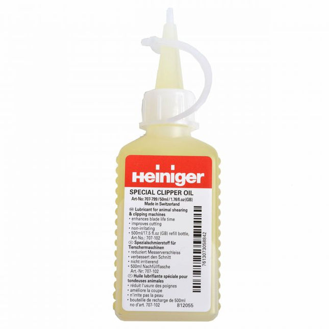 Heiniger Special Clipper Oil - blade maintenance oil for clippers