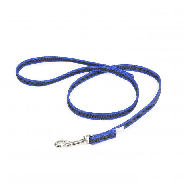 Julius K9 Color & Gray Supergrip Leash With Handle Blue - training leash with handle, blue, non-slip