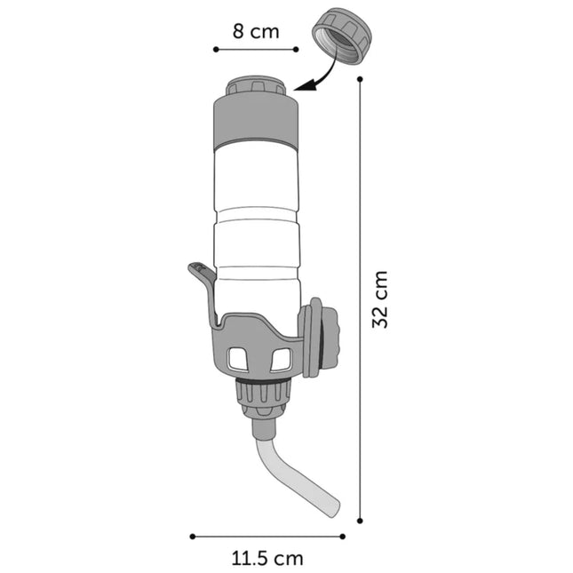 Flamingo Drinking Bottle Hux - ballpoint water dispenser for dogs, cats, and larger rodents, with a bottle