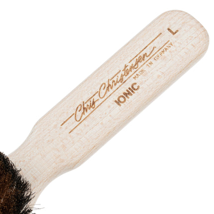 Chris Christensen Ionic Brass Boar Brush - boar bristle and brass brush for short-haired breeds and terriers