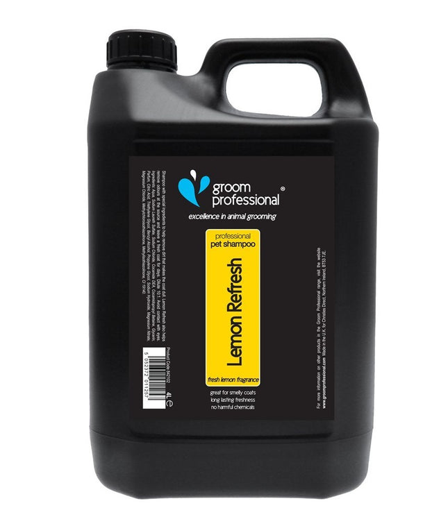 Groom Professional Lemon Refresh Shampoo - degreasing and deodorizing coat shampoo, concentrate 1:10