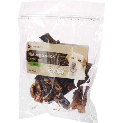 Flamingo Nature Snack Lamb Lung - dog treats, lamb lungs