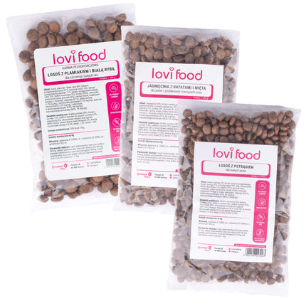 Lovi Food - dog food samples, small breed set