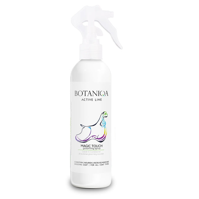 Botaniqa Active Line Magic Touch Grooming Spray - detangling, moisturizing, and nourishing spray for dog fur.