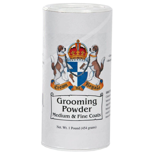 Crown Royale Grooming Powder for Medium & Fine Coats - grooming powder for thin and medium dog fur