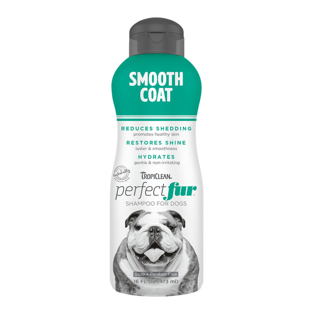 Tropiclean Perfect Fur Smooth Coat Shampoo - shampoo for dogs with smooth, short fur