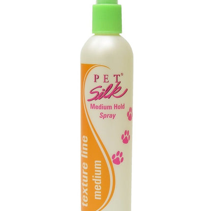 Pet Silk Texturizing Medium Hold Spray - texturizing and volumizing spray for medium coats