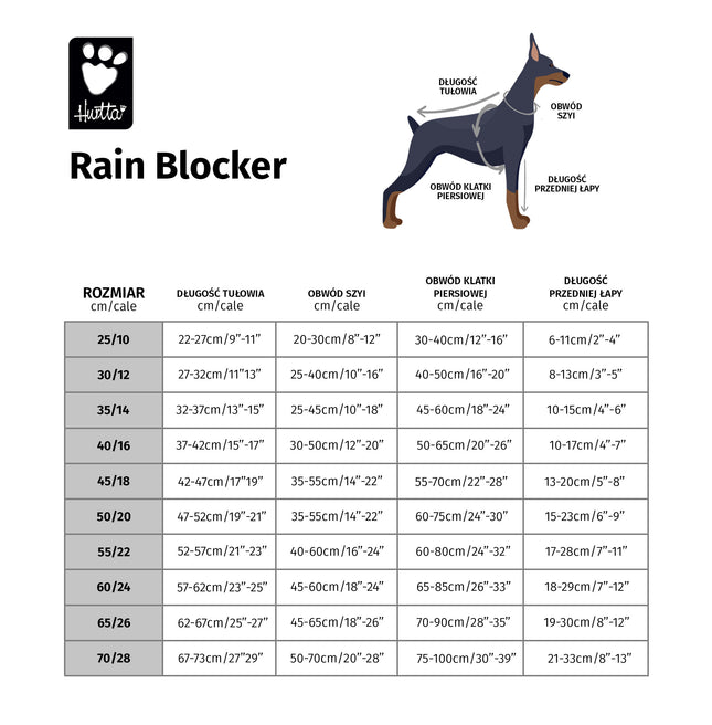 Hurtta Rain Blocker Eco - rain jacket for dogs