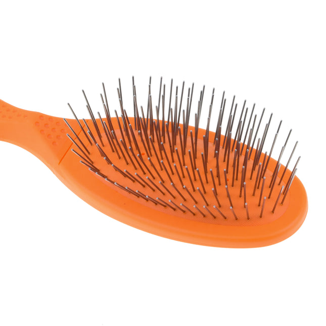 Madan Small Pin Brush - professional small brush with an ergonomic handle, medium-soft metal pins