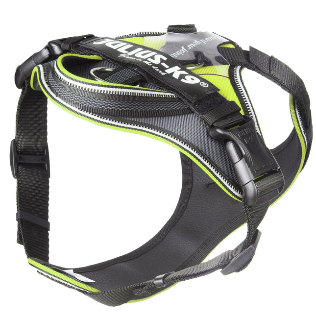 Julius K9 IDC Longwalk Harness Neon - trekking harness for dogs, neon