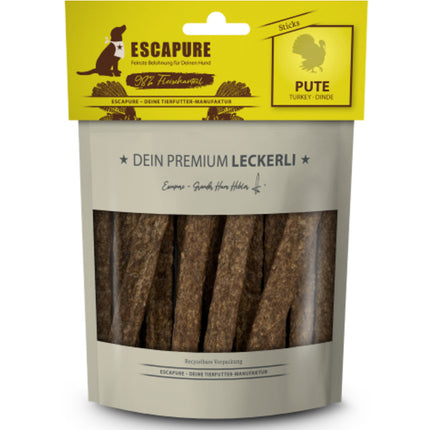 Escapure Premium Turkey Sticks - natural treats for dogs, turkey meat sticks