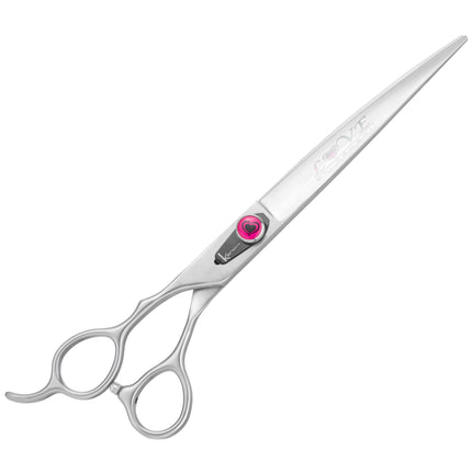 Kenchii Love Lefty Curved Scissors - professional left-handed grooming scissors with an ergonomic handle, curved