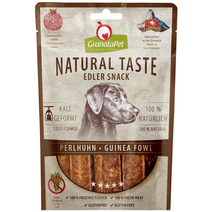 GranataPet Natural Taste Premium Snack Guinea Fowl - natural meat treats for dogs, strips of guinea fowl