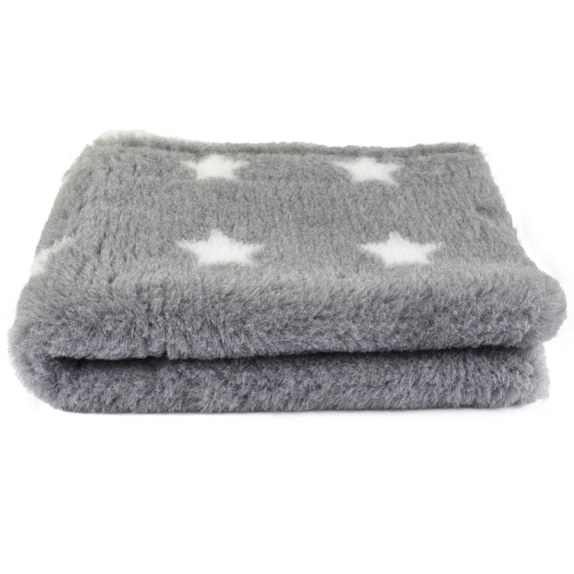 Blovi DryBed VetBed A+ - non-slip pet bed, gray with white stars