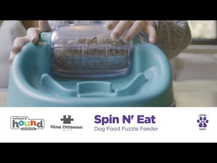 Nina Ottosson Dog Spin N' Eat Level - educational game and slow feeder bowl for dogs, level