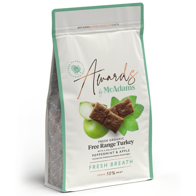 McAdams Fresh Breath Awards - Artisan Soft Dog Treats, Organic Turkey, Mint, and Apple - Promotion due to date: 30/11/202