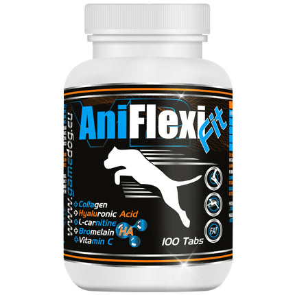 Game Dog AniFlexi Fit 100tbl. - joint support supplement for dogs, with collagen and carnitine