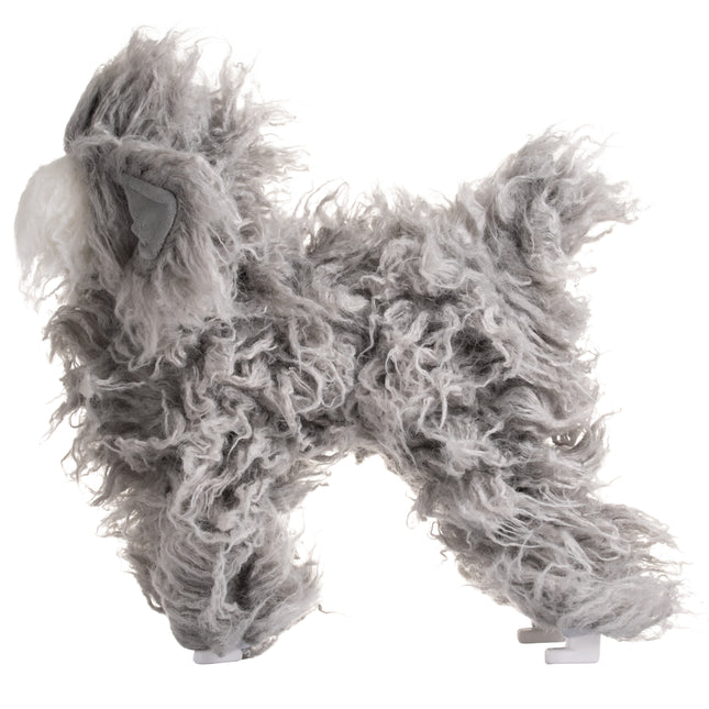 Mr. Jiang Teddy Full Body Hair - interchangeable fur for the Teddy grooming mannequin, gray with a white face