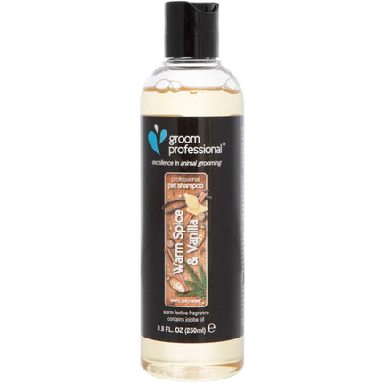 Groom Professional Warm Spice & Vanilla Shampoo - nourishing shampoo for dogs and cats with a spicy scent