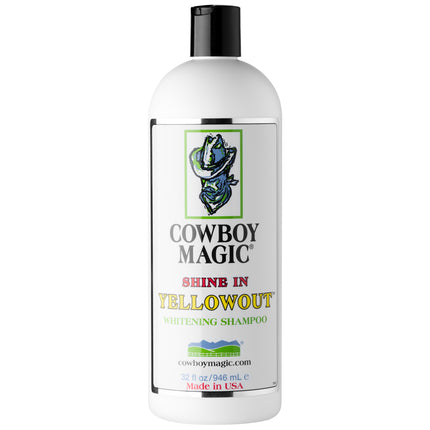 Cowboy Magic Shine In Yellowout Whitening Shampoo - shampoo that reduces yellowing and enhances the natural color of the coat