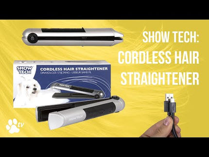 Show Tech Cordless Hair Straightener - professional, cordless mini straightener with adjustable temperature settings