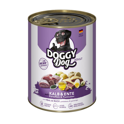 Doggy Dog Veal & Duck - grain-free wet dog food with veal and duck