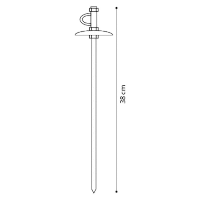 Flamingo Tie Out Stake Tapu - metal stake for tying up dogs