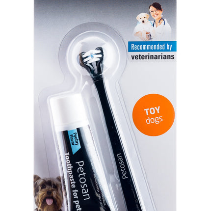 Petosan mini dog breed teeth cleaning kit