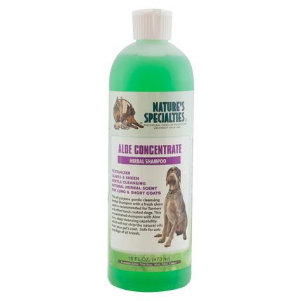 Nature's Specialties Aloe Concentrate Shampoo - texturizing shampoo for rough dog and cat fur, concentrate 1:16