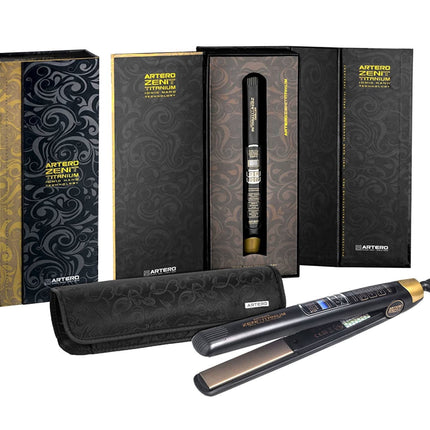 Artero Zenit Titanium - professional straightener with titanium plates and LCD display