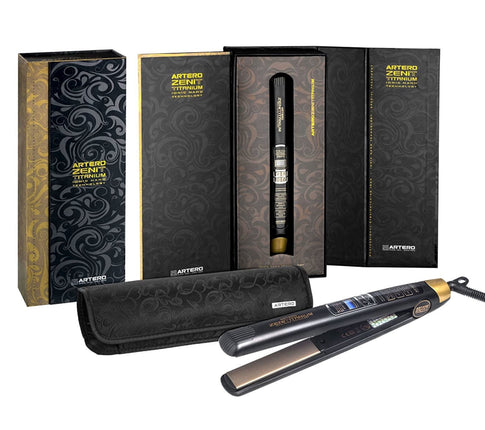 Artero Zenit Titanium - professional straightener with titanium plates and LCD display