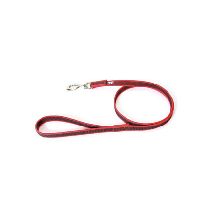 Julius K9 Color & Gray Supergrip Leash With Handle Red - Training leash with handle, red, non-slip