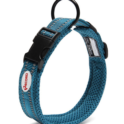 Record Action Ande Collar - high-quality, reflective collar for dogs, turquoise