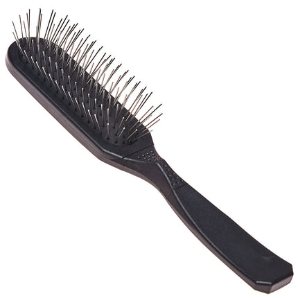 Madan Oblong Pin Brush - professional, elongated brush with an ergonomic handle and metal pins