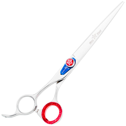 Kenchii Five Star Left Offset Scissors - grooming scissors, straight, for left-handed users