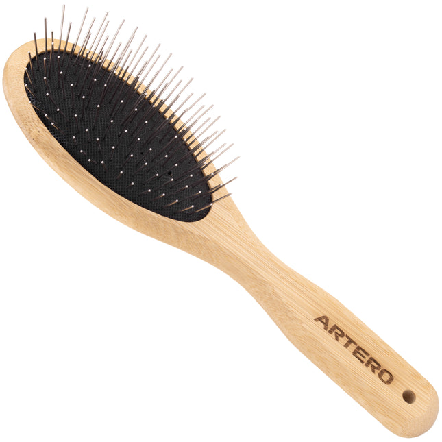 Artero Nature Metal Pin Brush - oval brush with bamboo, metal pins