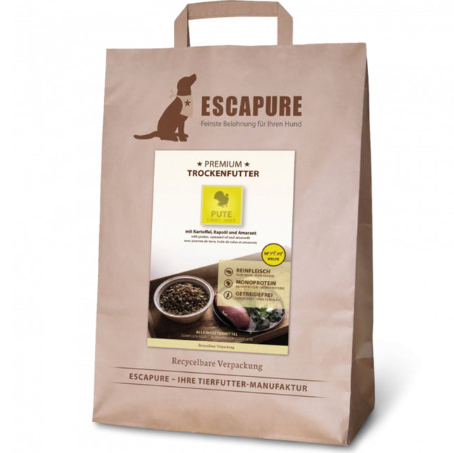 Escapure Premium Puppy Food - high-quality food for puppies, oven-baked turkey