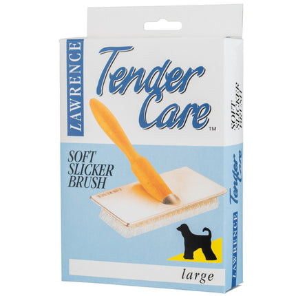 Lawrence Tender Care Soft Slicker Brush - Wire Brush for Dogs L