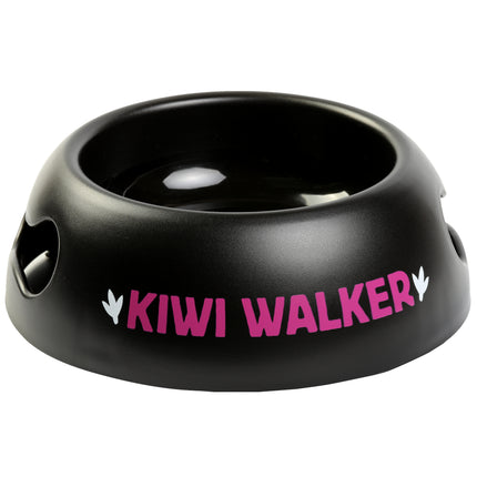 Kiwi Walker Black Bowl - plastic dog bowl, non-slip