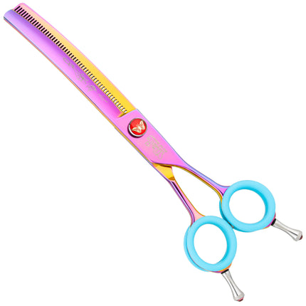 P&W Butterfly Curved Thinning - professional grooming thinning shears, curved with 54 teeth