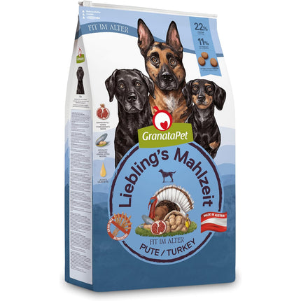 GranataPet Turkey Senior - grain-free dry dog food for seniors, with turkey