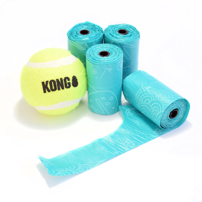 KONG HandiPOD Ball Launcher Refill Pack - tennis ball and poop bag rolls, refill