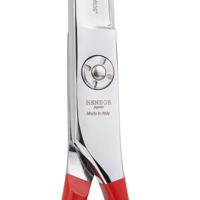 Henbor Pet Line Curved Scissors - professional pet grooming scissors, curved