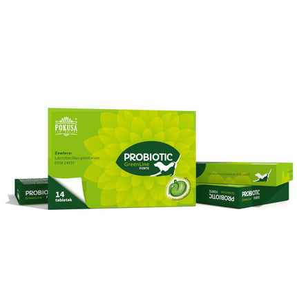 Pokusa GreenLine Forte Probiotic 14tbl. - probiotic for dogs and cats, supports intestinal bacterial flora