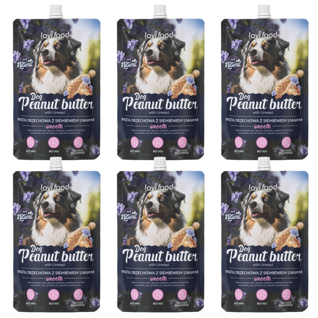 Lovi Food Peanut Butter with Linseed - peanut butter for dogs and cats, with flaxseed